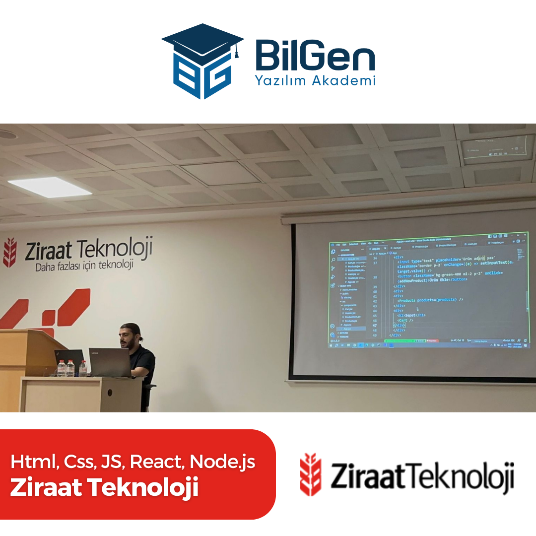 Html, Css, JavaScript, React, ve Node.js Eğitim Programı